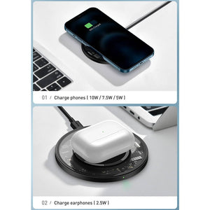 Baseus Simple Magnetic Wireless Qi Charger 15W (Suit for IP12)