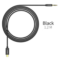 Baseus Stereo Audio AUX Cable 3.5MM Mini Jack - Type-C for Smartphone 120cm (CAM01-01)-Black
