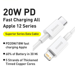 Baseus Superior Series Fast Charging Data Cable Type-C to iP PD 20W