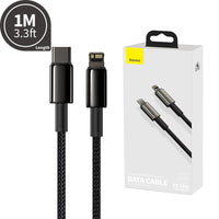 Baseus Tungsten Gold Fast Charging Data Cable Type-C to iP PD 20W