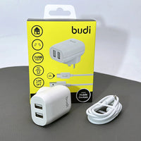 sky Budi AC339ATW 12W wall charger with USB-A to C combo
