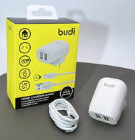 sky Budi AC339ATW 12W wall charger with USB-A to C combo
