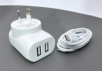 sky Budi AC339ATW 12W wall charger with USB-A to C combo
