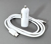 sky Budi CC062TTTW PD 33W USB C Mini car charger with Type-C to C combo

