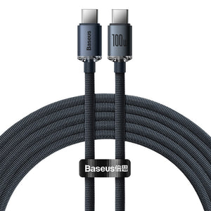 CW-FXP Baseus Crystal Shine Series Fast Charging Data Cable Type-C to Type-C 100W