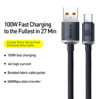 CW-FXP Baseus Crystal Shine Series Fast Charging Data Cable USB to Type-C 100W
