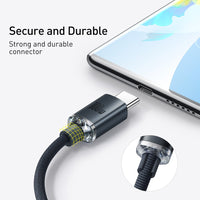 CW-FXP Baseus Crystal Shine Series Fast Charging Data Cable USB to Type-C 100W