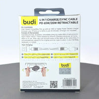 sky Budi DC535B 1m 4 in 1 65W/20W Type-C to Lightning Cable
