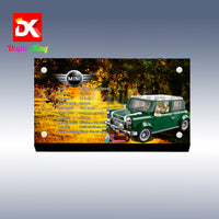 Display King - Acrylic display plaque for Lego mini Cooper 10242
