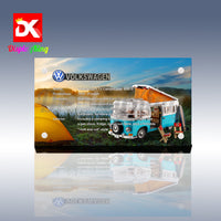 Display King - Acrylic display plaque for Lego Volkswagen T2 Camper Van 10279
