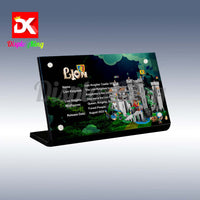 Display King - Acrylic display plaque for Lego Lion Knights' Castle 10305
