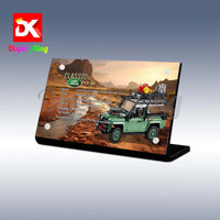 Display King - Acrylic display plaque for Lego Land Rover Classic Defender 90 10317
