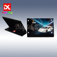 Display King - Acrylic display plaque for LEGO® Lamborghini Countach 5000Quattrovalvole 10337
