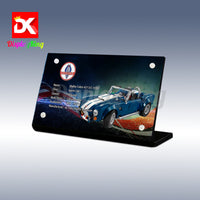 Display King - Acrylic display plaque for Lego Shelby Cobra 427 S/C 10357
