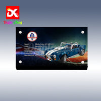 Display King - Acrylic display plaque for Lego Shelby Cobra 427 S/C 10357
