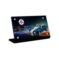 Display King - Acrylic display plaque for Lego Shelby Cobra 427 S/C 10357
