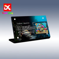 Display King - Acrylic display plaque for LEGO® Tropical Aquarium 10366
