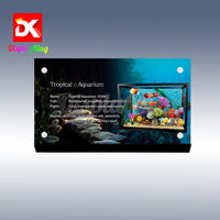 Display King - Acrylic display plaque for LEGO® Tropical Aquarium 10366
