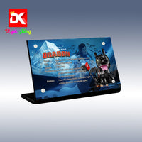 Display King - Acrylic display plaque for LEGO® Howto Train Your Dragon: Toothless 10375
