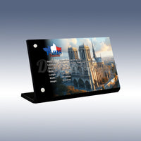 Display King - Acrylic display plaque for Lego Notre-Dame de Paris 21061
