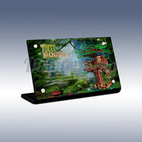 Display King - Acrylic display plaque for Lego Tree House 21318

