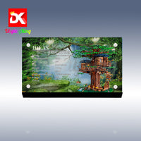 Display King - Acrylic display plaque for Lego Tree House 21318
