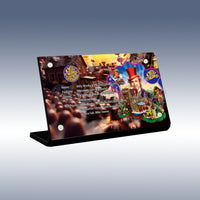Display King - Acrylic display plaque for LEGO® Willy Wonka & the Chocolate Factory 21360
