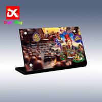 Display King - Acrylic display plaque for LEGO® Willy Wonka & the Chocolate Factory 21360
