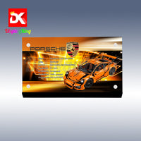 Display King - Display plaque for LEGO Technic Porsche 911 GT3 RS 42056
