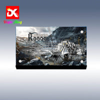 Display King - Display plaque for  Lego Liebherr R 9800 Excavator 42100
