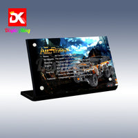 Display King - Acrylic display plaque for Lego All-Terrain Vehicle 42139
