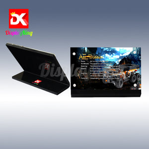 Display King - Acrylic display plaque for Lego All-Terrain Vehicle 42139