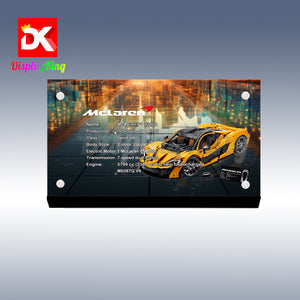 Display King - Acrylic display plaque for Lego McLaren P1 42172