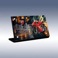 Display King - Acrylic display plaque for Lego Ducati Panigale V4 S Motorcycle 42202
