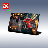 Display King - Acrylic display plaque for Lego Ducati Panigale V4 S Motorcycle 42202
