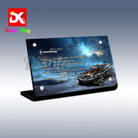 Display King - Acrylic display plaque for LEGO® Koenigsegg Sadair's Spear Megacar 42232
