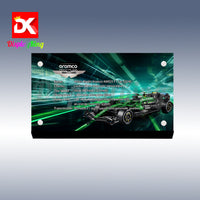 Display King - Acrylic display plaque for LEGO® Aston Martin Aramco AMR25 F1 Car 42240
