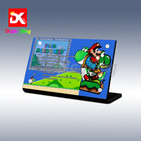 Display King - Acrylic display plaque for Lego Super Mario World: Mario & Yoshi 71438

