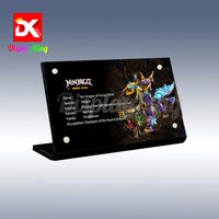 Display King - Acrylic display plaque for LEGO® Arc Dragon of Focus 71836
