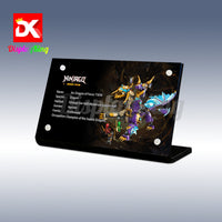 Display King - Acrylic display plaque for LEGO® Arc Dragon of Focus 71836
