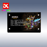 Display King - Acrylic display plaque for LEGO® Arc Dragon of Focus 71836
