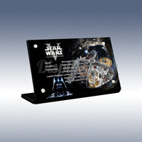 Display King - Acrylic display plaque for Lego Betrayal at cloud city 75222
