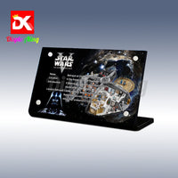 Display King - Acrylic display plaque for Lego Betrayal at cloud city 75222
