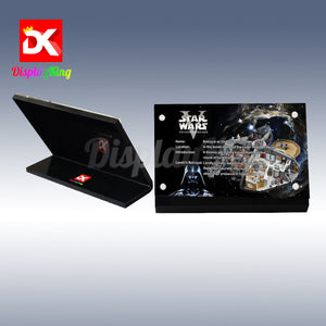 Display King - Acrylic display plaque for Lego Betrayal at cloud city 75222