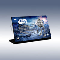 Display King - Acrylic display plaque for Lego Hoth AT-ST 75322
