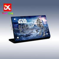 Display King - Acrylic display plaque for Lego Hoth AT-ST 75322
