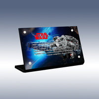 Display King - Acrylic display plaque for Lego Millennium Falcon 75375
