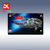 Display King - Acrylic display plaque for Lego Millennium Falcon 75375
