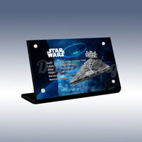 Display King - Acrylic display plaque for Lego Imperial Star Destroyer 75394
