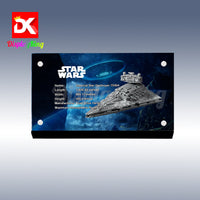 Display King - Acrylic display plaque for Lego Imperial Star Destroyer 75394
